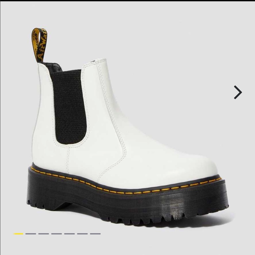 Smooth Leather Slip-On Platform Dr Martens